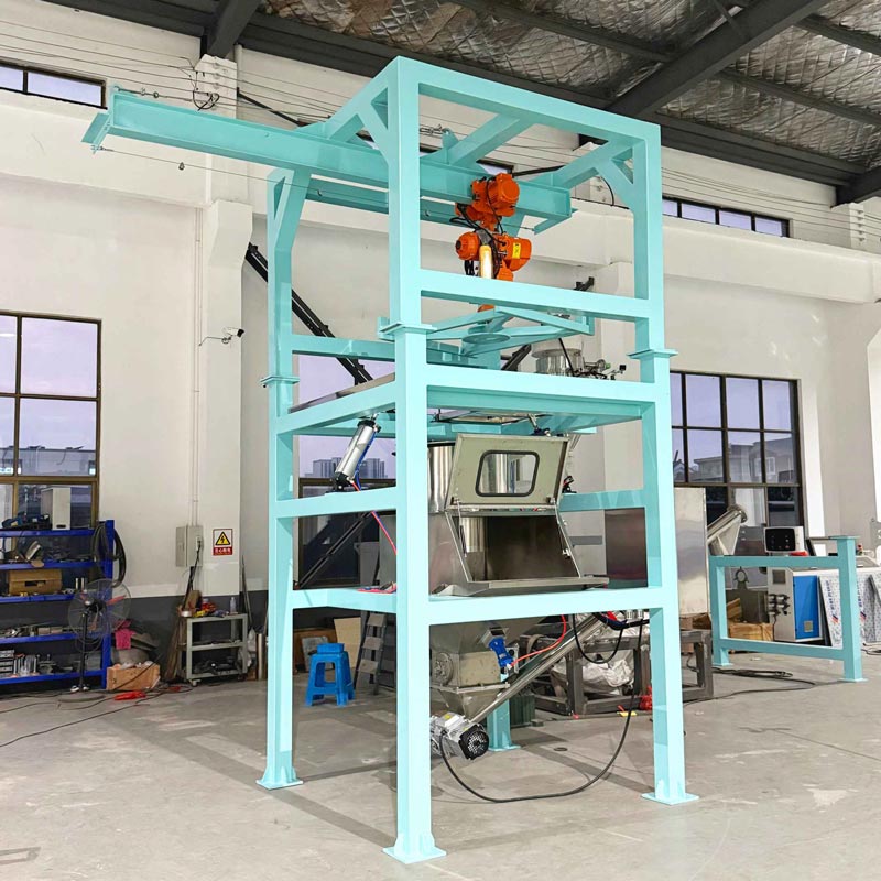 Bulk Bag Unloader with Screw Conveyor Feeder