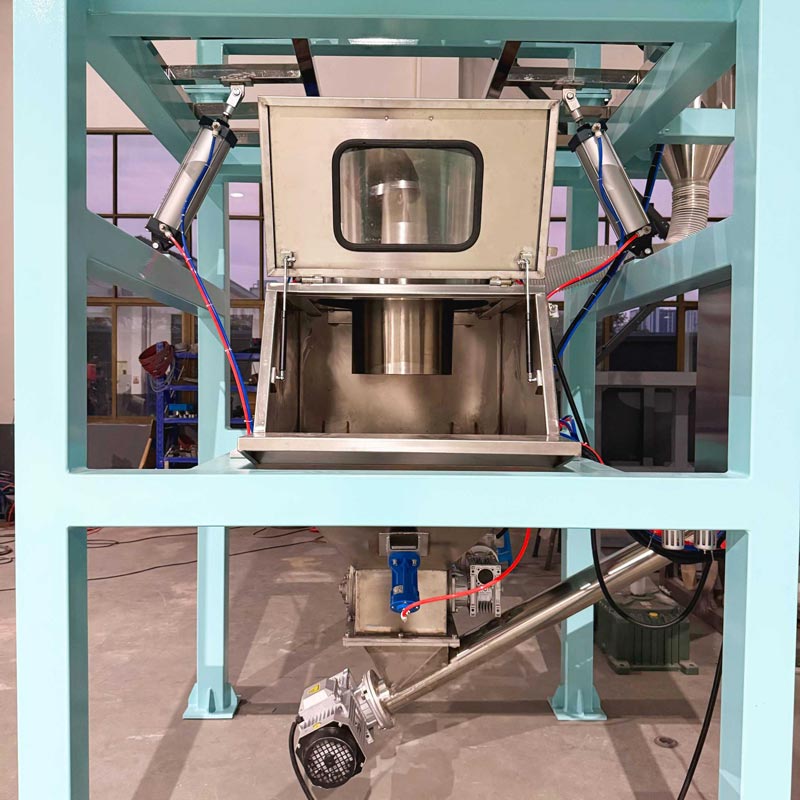 Bulk Bag Unloader with Screw Conveyor Feeder