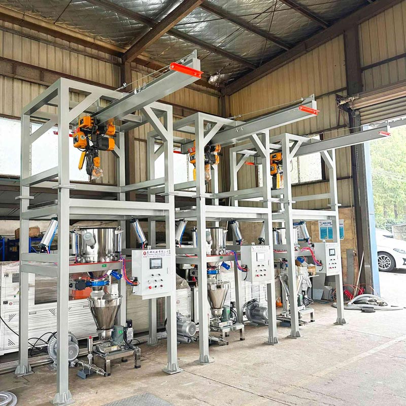 Bulk Bag Unloader with Loss-in-Weight Feeder