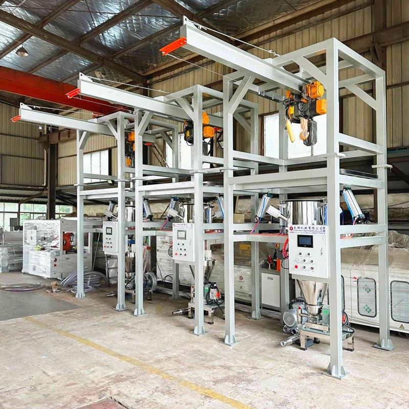 Bulk Bag Unloader with Loss-in-Weight Feeder