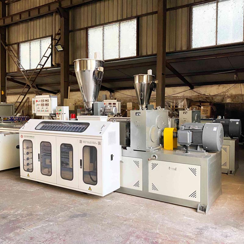 SJSZ65/132 Conical Twin Screw Extruder for PVC Sheet