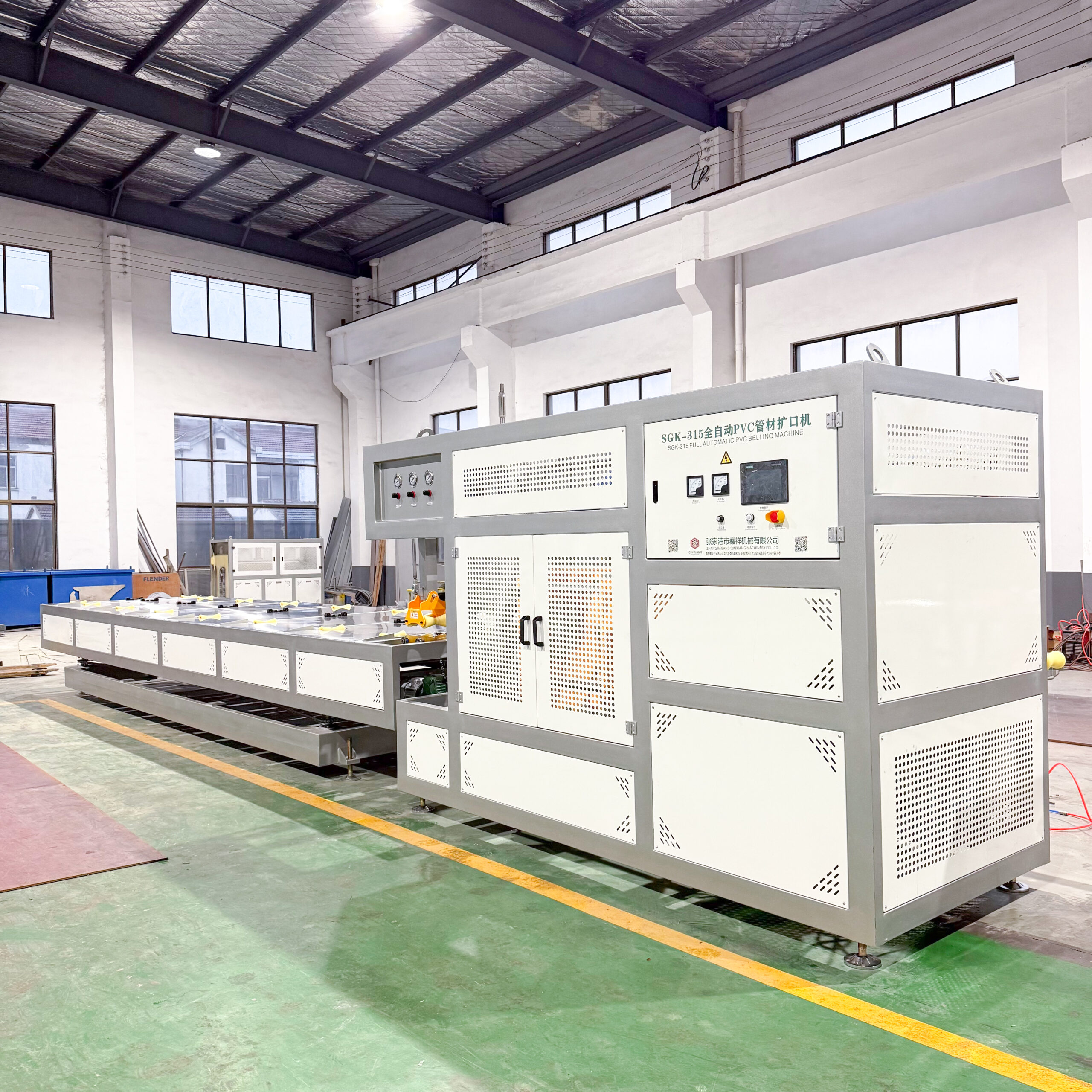 belling machine for PVC pipe extrusion line