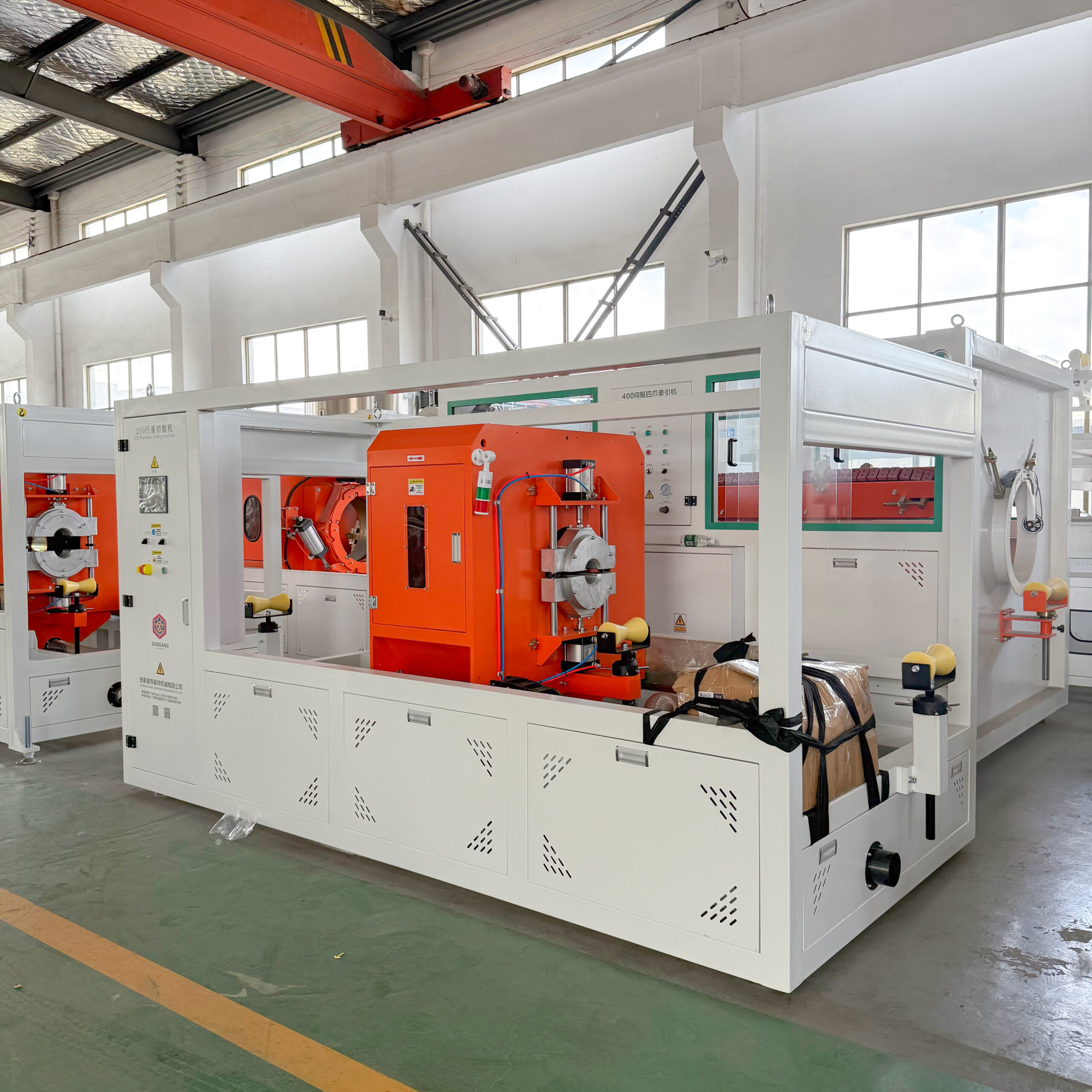 chipless cutting machine for PVC pipe extrusion line