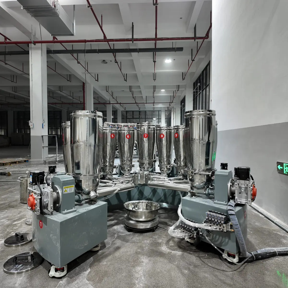 Central material handling layout overview