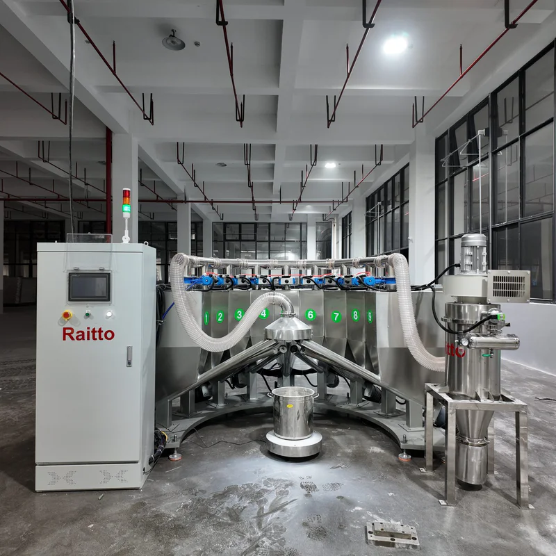 Central batching integration linking silos, conveying, and mixers