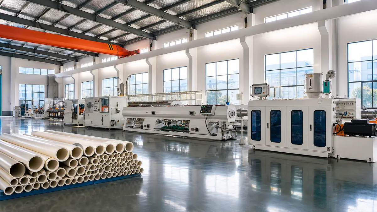 Plastic winding core tube production
