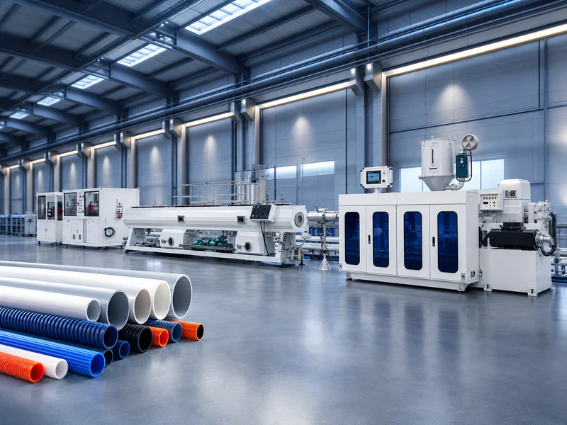 Plastic winding core tube production