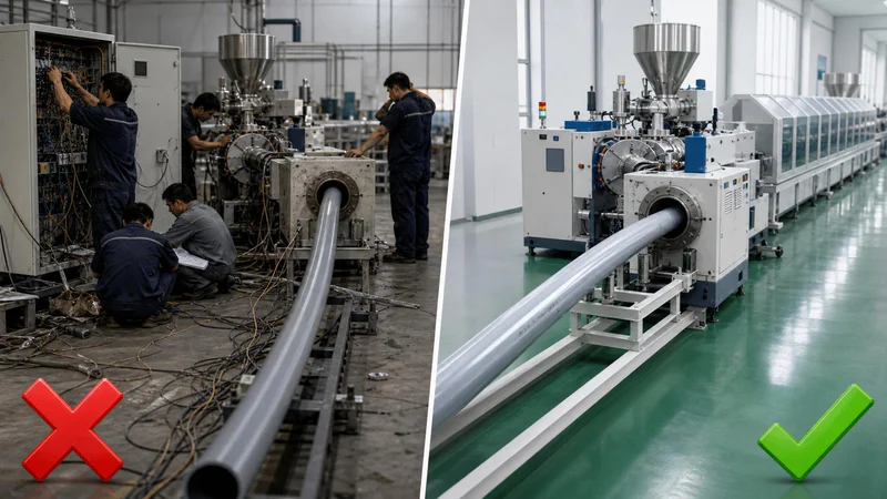 Line installation and commissioning on site