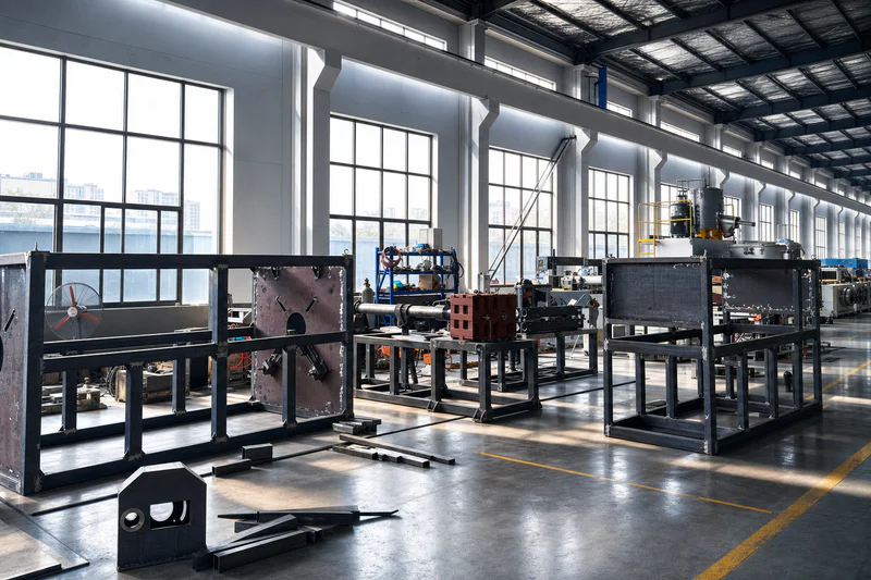 Screw and barrel machining station at QTech Machinery