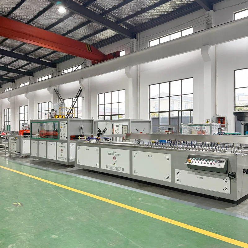 Board extrusion line trial run before shipment