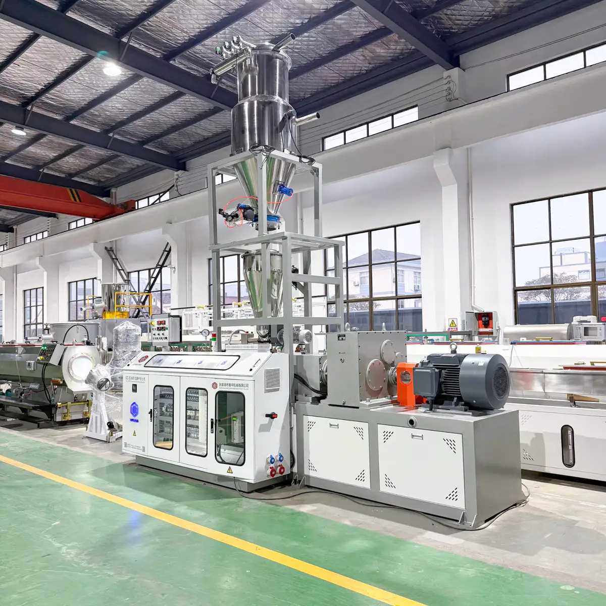 Operation manuals and electrical diagrams for the extrusion line