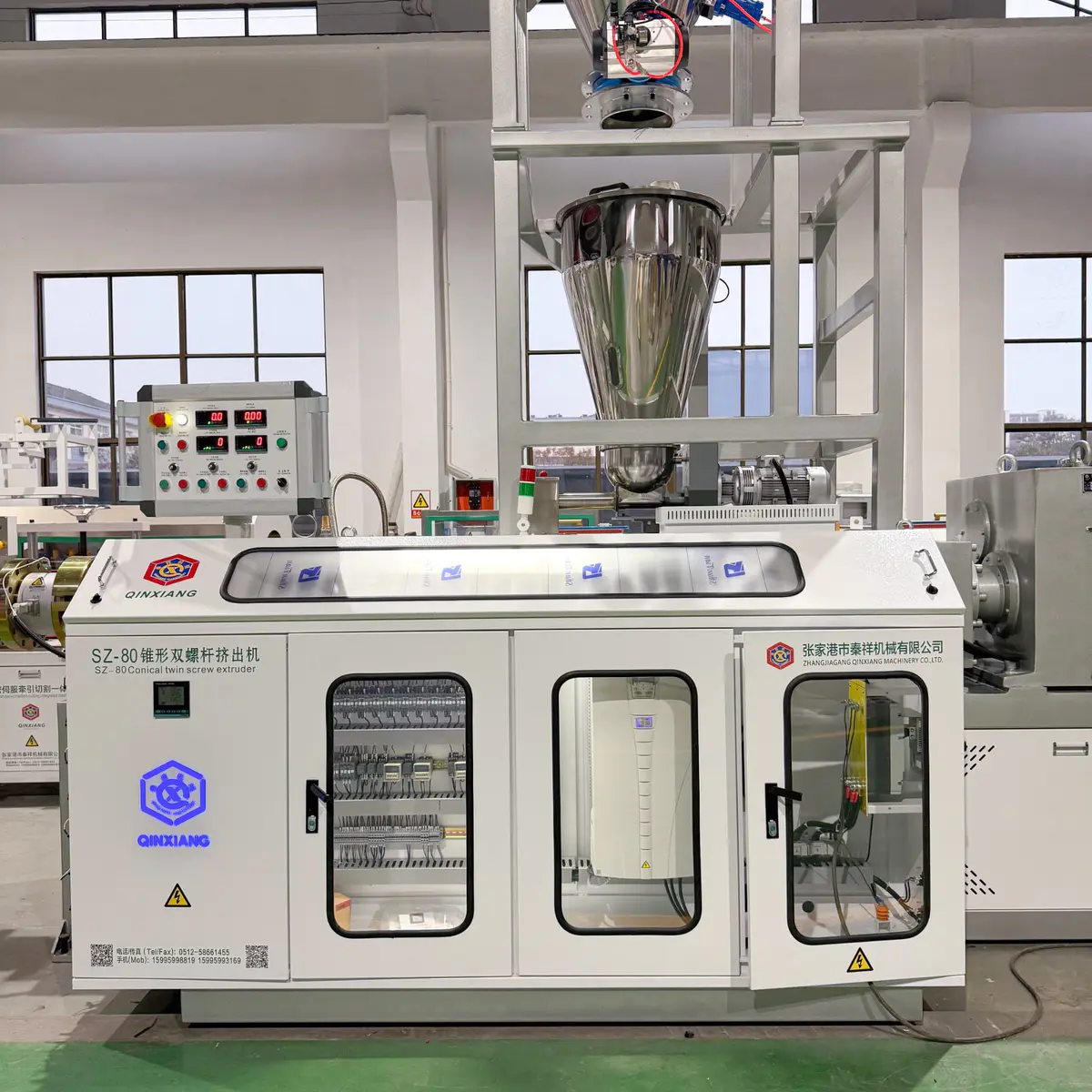 PVC processing with temperature control