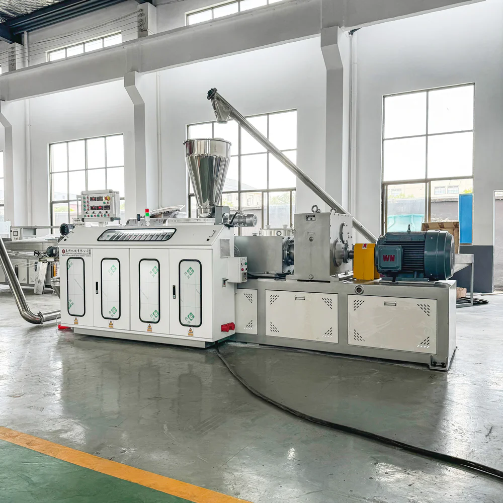 Existing extrusion line ready for a matched extruder