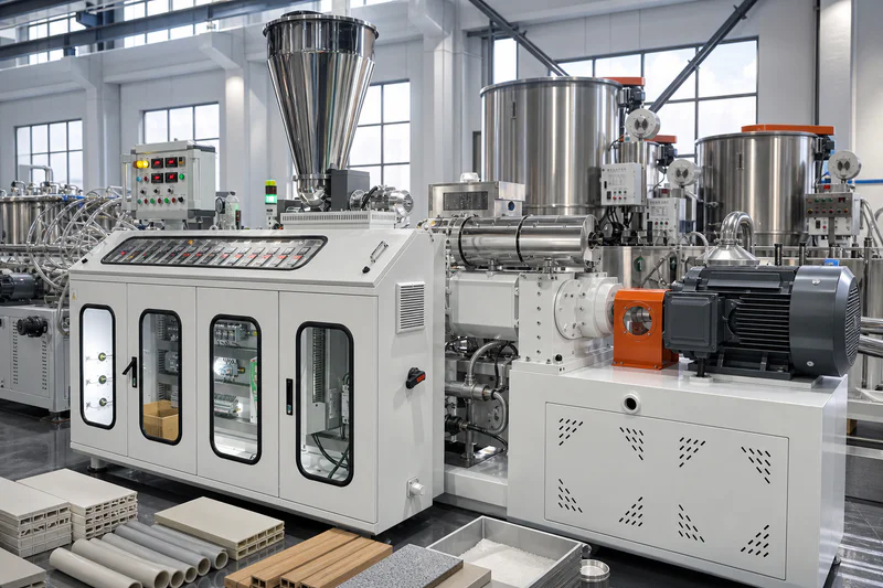 Twin screw machining workshop