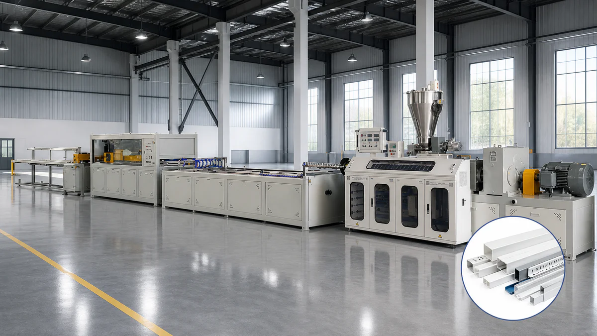PVC cable trunking and wire duct extrusion line