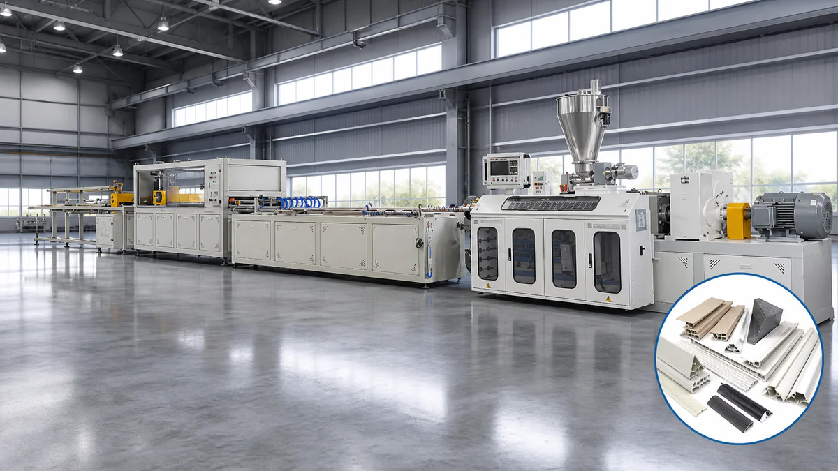 PVC decorative trim and edge profile extrusion line