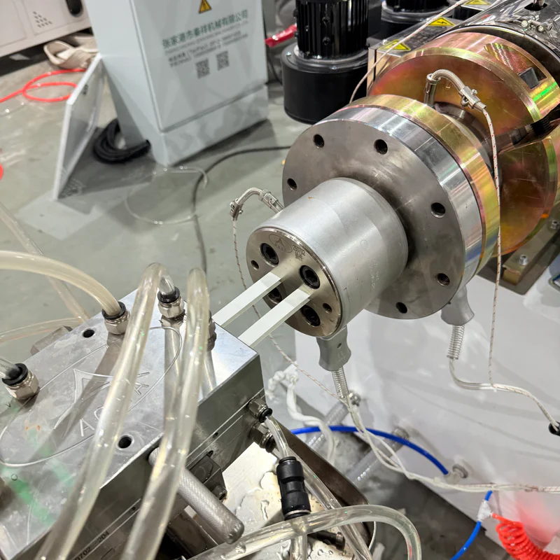 Line connection check before trial running