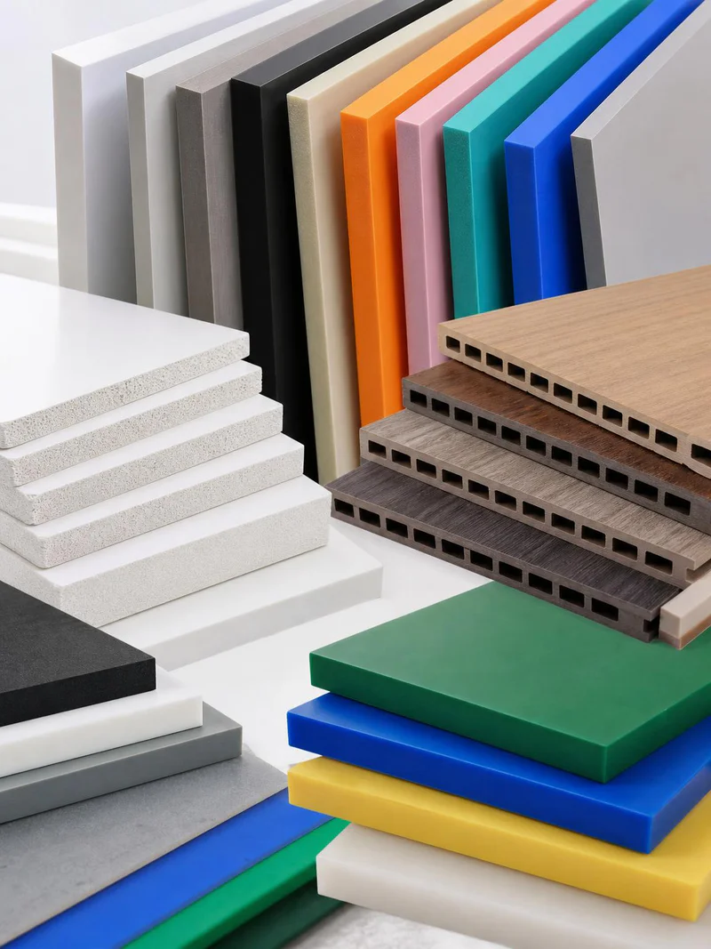 Finished PVC foam board and WPC board ready for sale