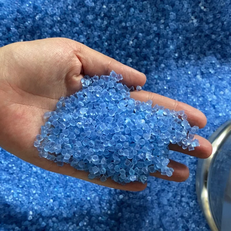 PVC pellet samples checked for size, shape, and color