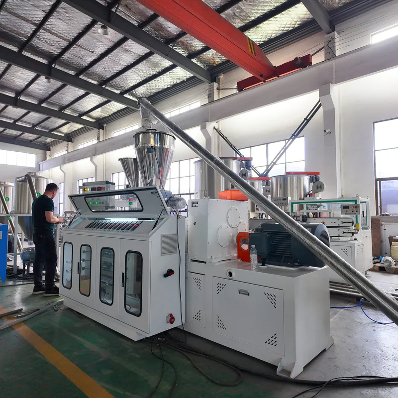 Manufacturing and assembling the plastic processing equipment