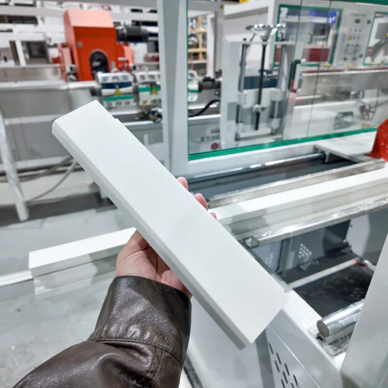 Profile line with die, calibration and haul-off matched as one system