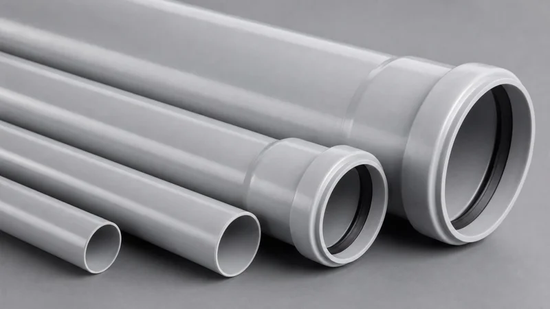 Socketed PVC pipe ends