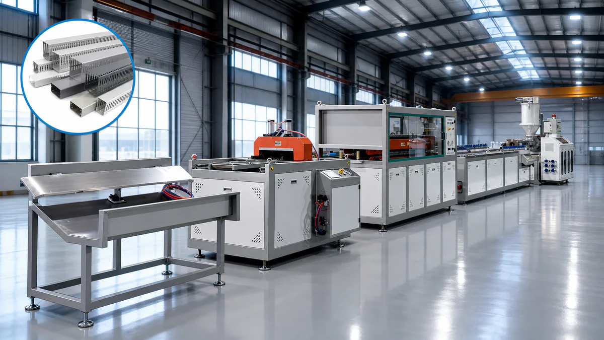 PVC cable trunking and wire duct extrusion