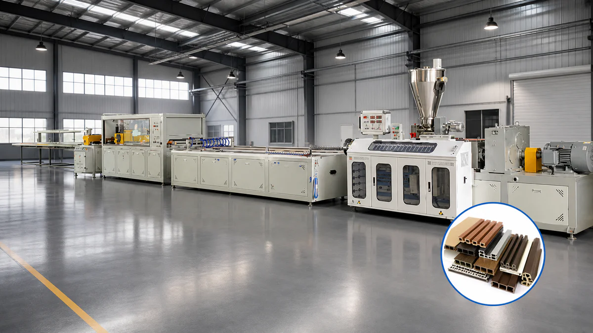 WPC and PVC composite profile extrusion line