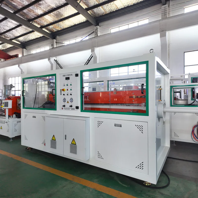 Plastic extrusion machine for core tube extrusion line haul off in pipe and profile production