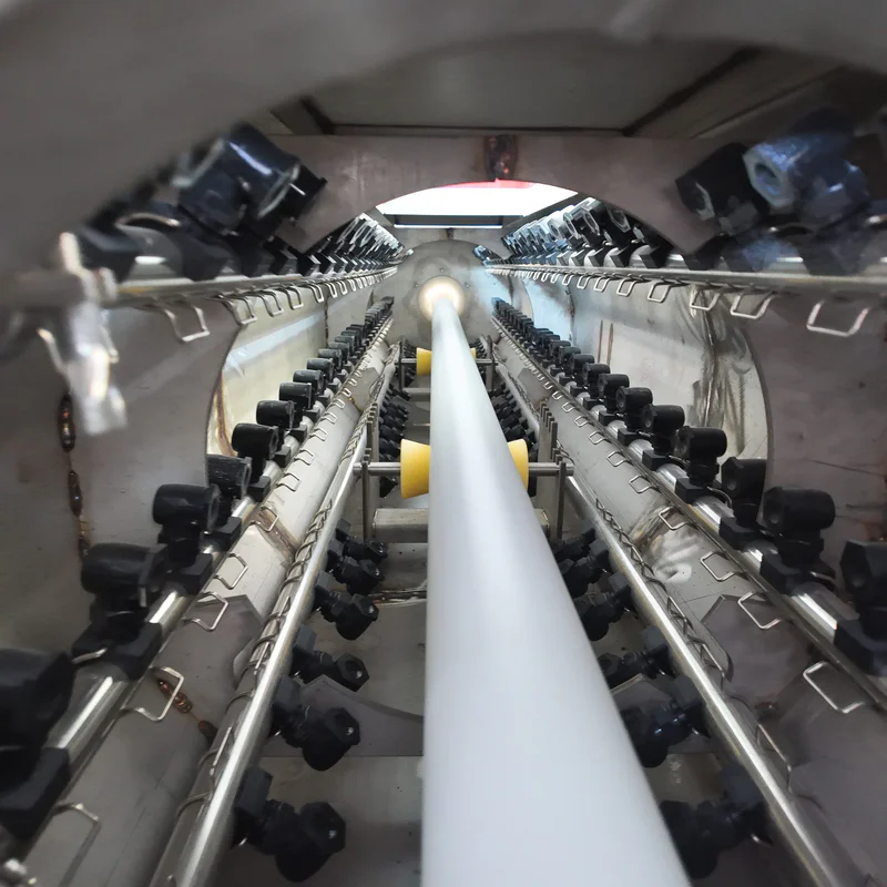 Plastic extrusion machine for PE core tube and pipe production line