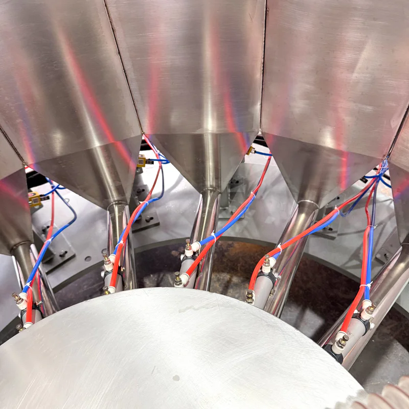 Cleaning access and material changeover on a powder line
