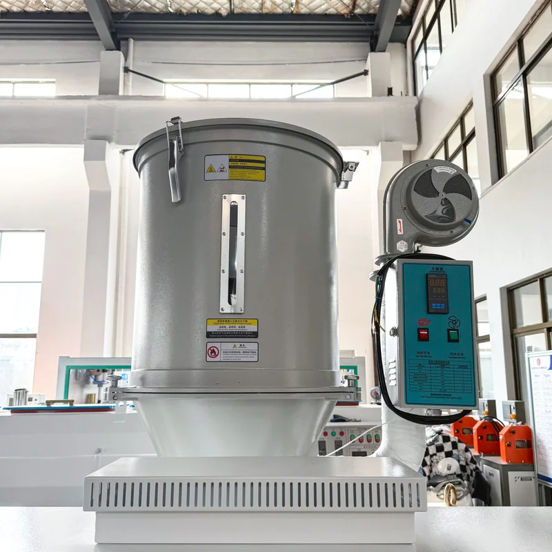 Plastic extrusion machine with drying hopper for PPR pipe and profile production