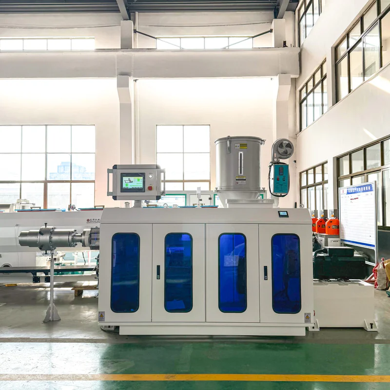 Plastic extrusion machine used for plastic pipe and profile manufacturing
