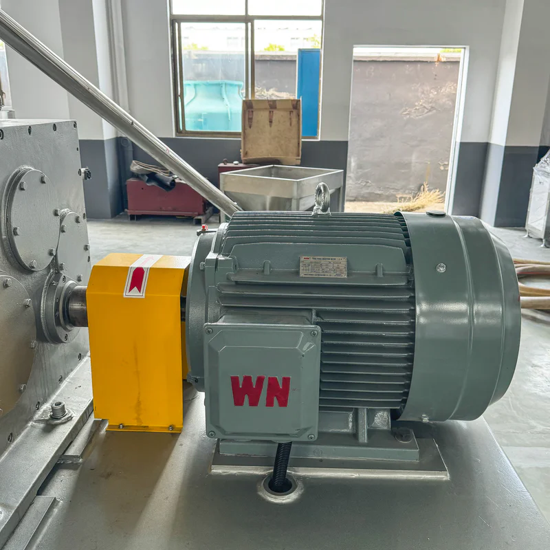 Plastic extrusion machine for PVC pipe and profile production in factory setting