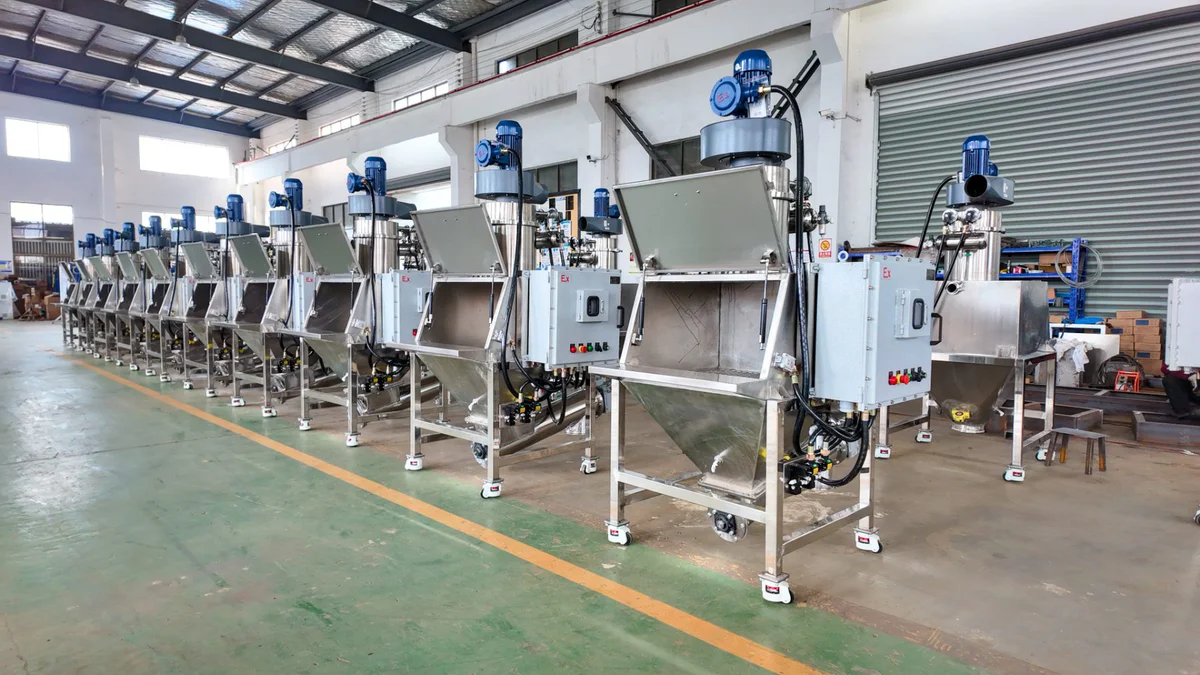 standalone dust-free feeding stations
