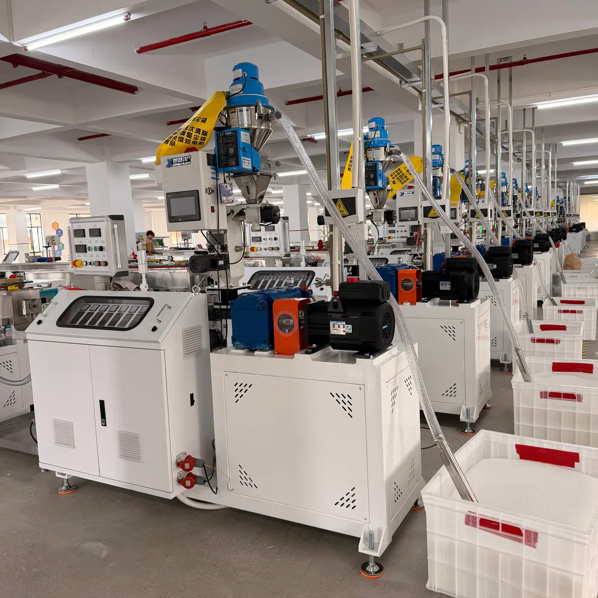 PE fuse beads small tube extrusion line extruder
