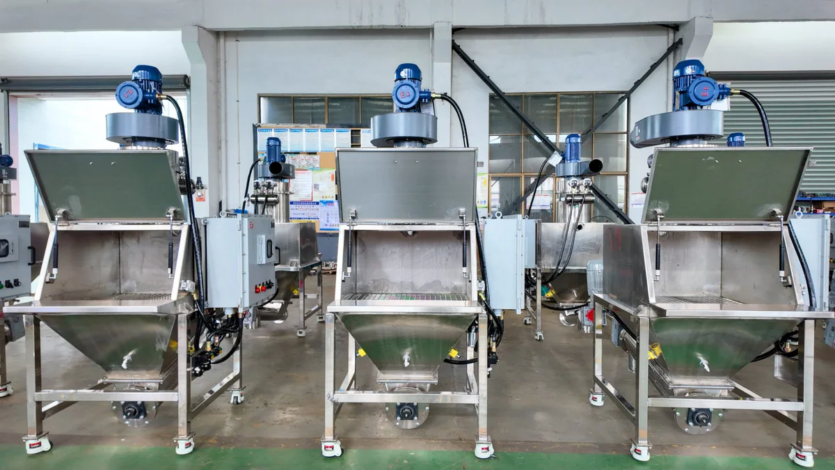 dust-free feeding station work