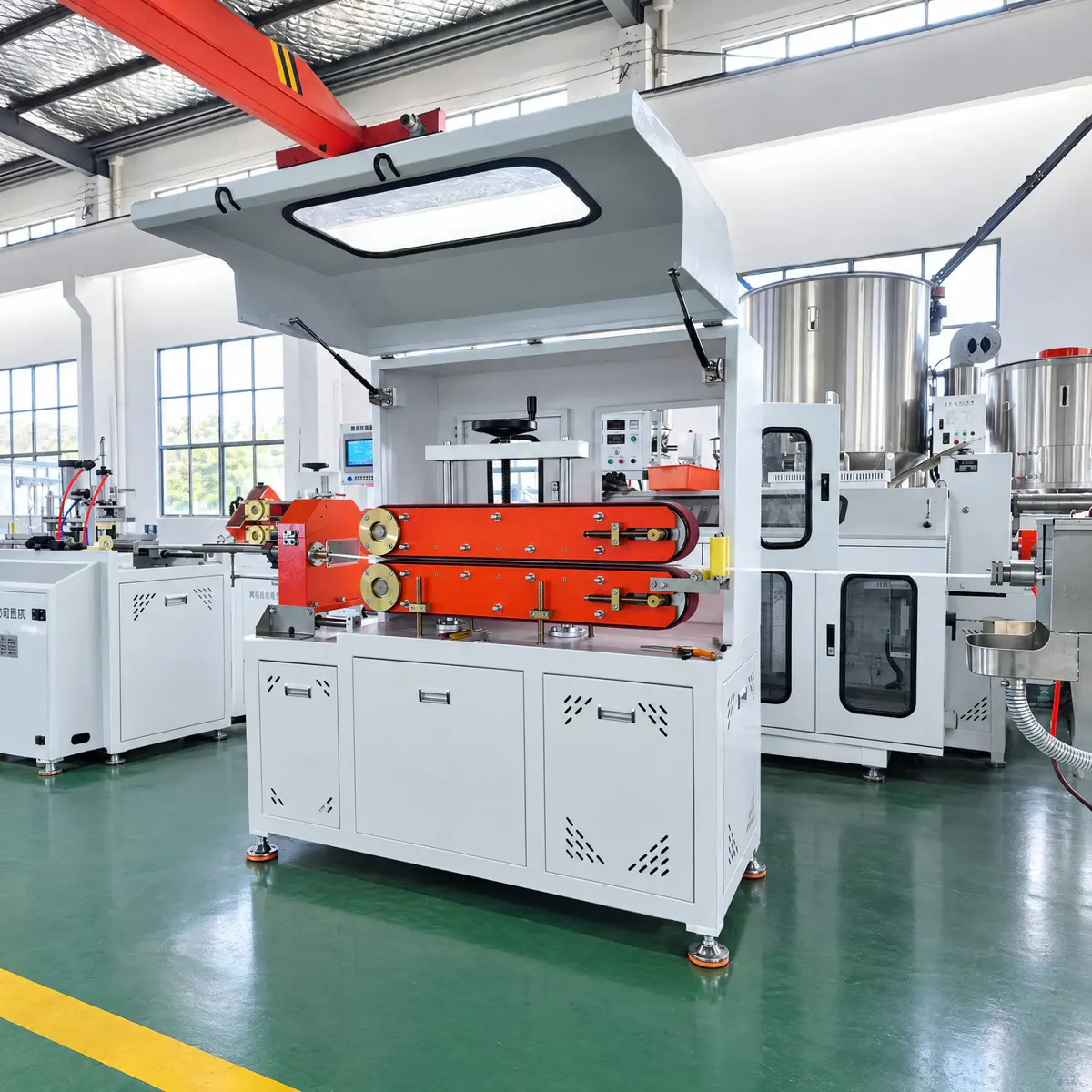 Servo Haul-off and Cutting Machine for Tumbler Straw Extrusion Line